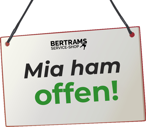 Wir haben geöffnet